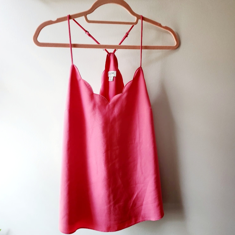 J Crew scalloped tank